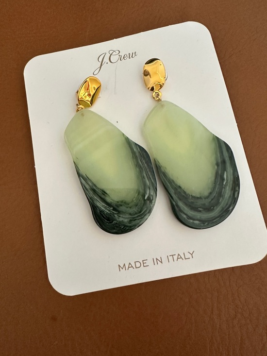J. Crew Jewelry - Made-in-Italy resin oblong drop earrings